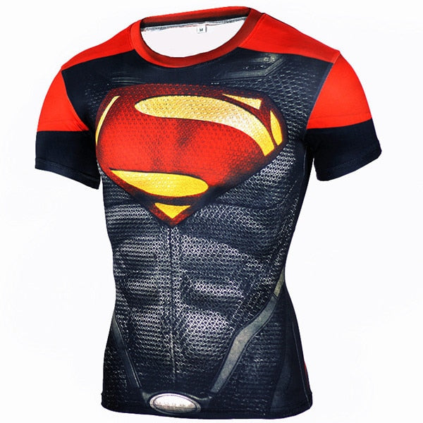 3D Printed T-Shirts Fitness Men