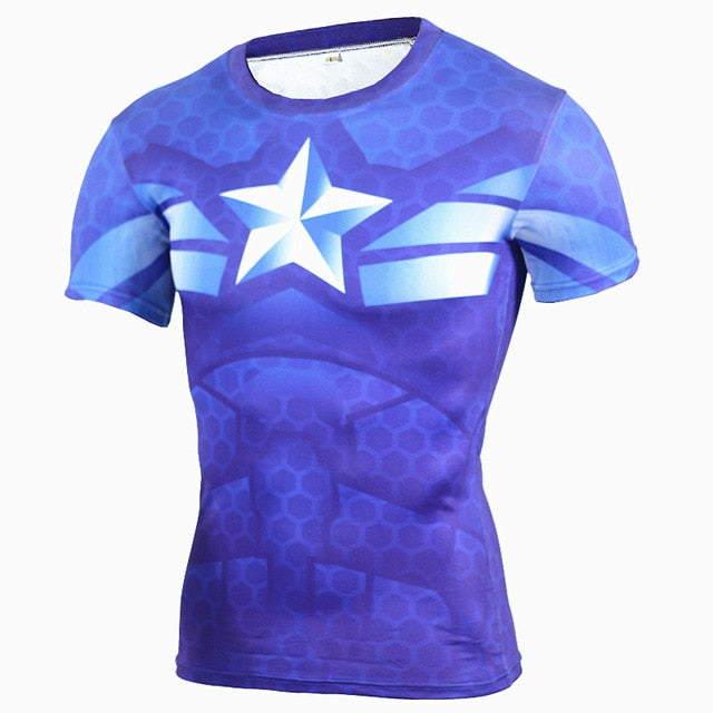 3D Printed T-Shirts Fitness Men