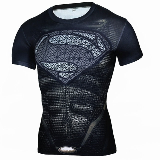 3D Printed T-Shirts Fitness Men