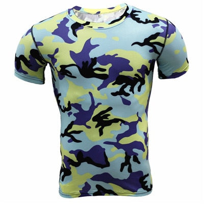 Base Layer Camouflage T-Shirt Fitness