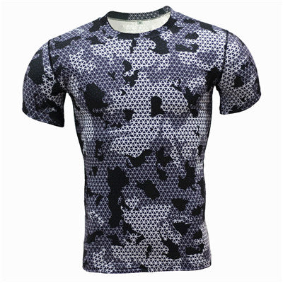 Base Layer Camouflage T-Shirt Fitness