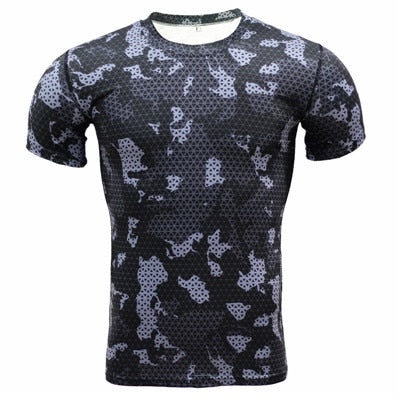 Base Layer Camouflage T-Shirt Fitness