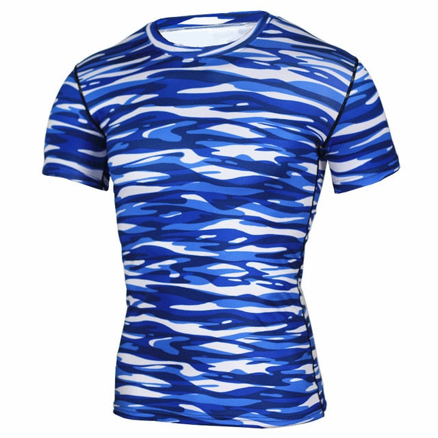Base Layer Camouflage T-Shirt Fitness