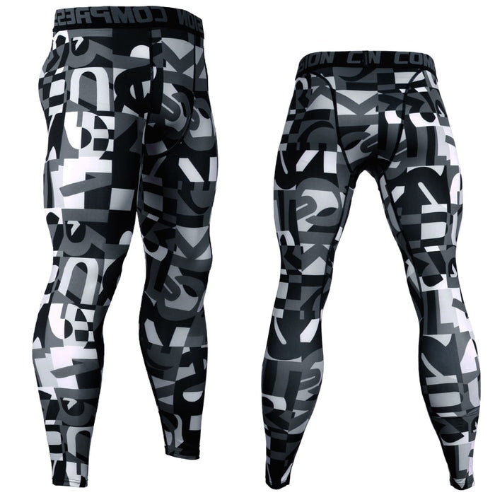 3D Printed Camouflage Joggers Leggings Men