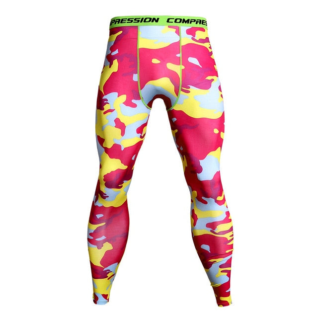 3D Printed Camouflage Joggers Leggings Men