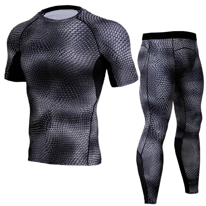 Compression Tracksuit Men Fitness Set