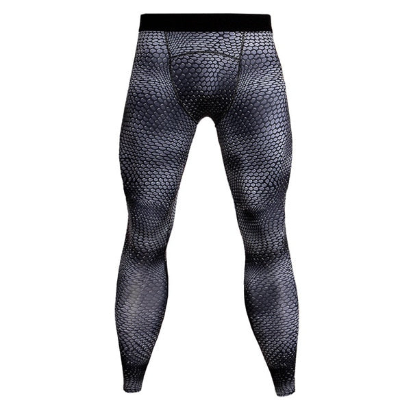 3D Crossfit Long Pants Compression Tights Men