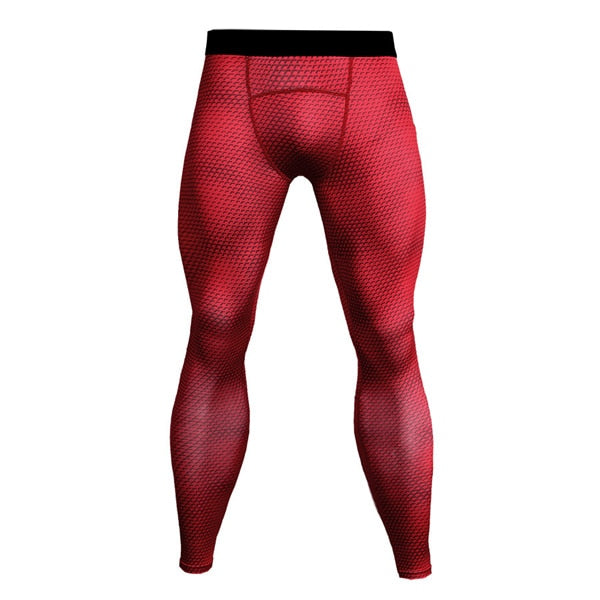 3D Crossfit Long Pants Compression Tights Men