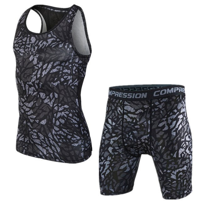 Camouflage Fitness Compression Set