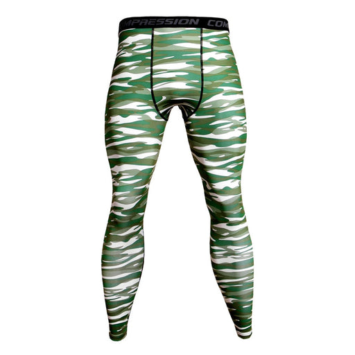 Camouflage Army Green Joggers Leggings Men