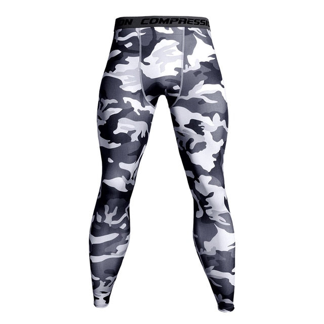 Camouflage Army Green Joggers Leggings Men