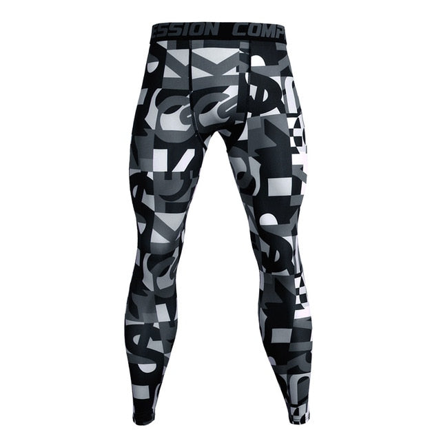 Camouflage Army Green Joggers Leggings Men