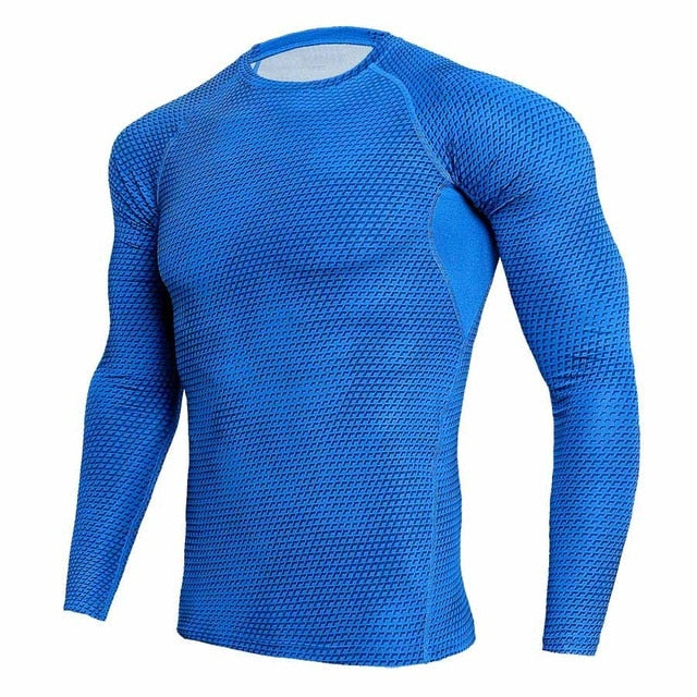 Fitness Compression T-Shirt Men 3D Print