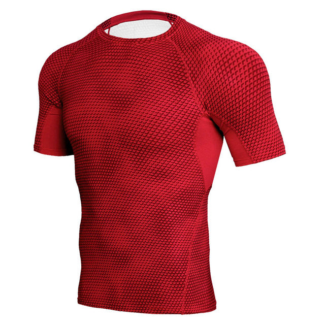 Fitness Compression T-Shirt Men 3D Print