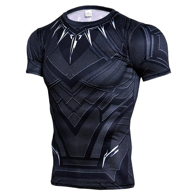 Black Panther Supermen 3D T-Shirt